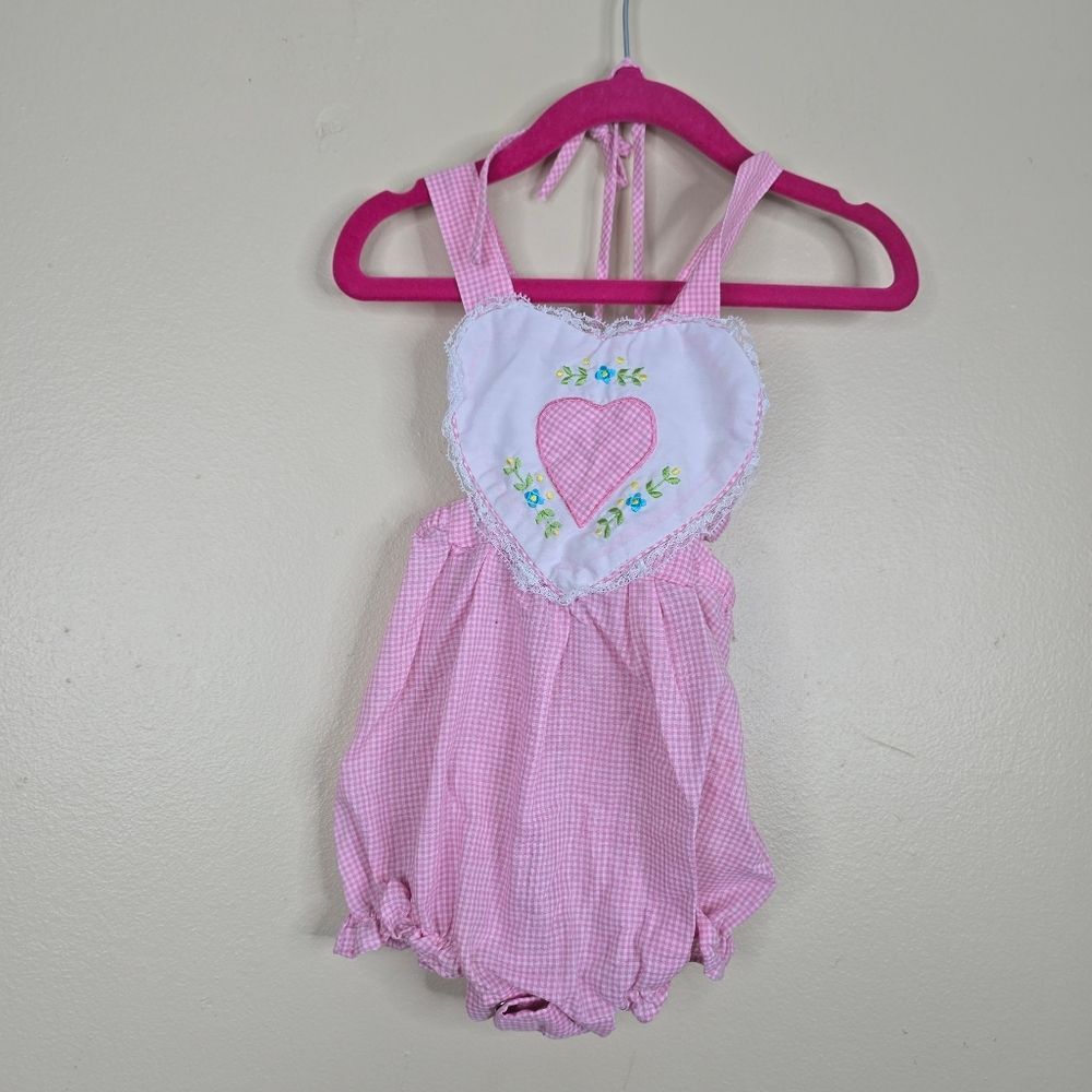 Cuties by Judy vintage romper with hat size 24m
